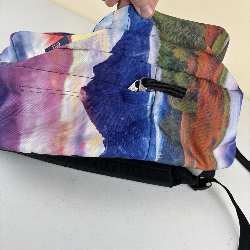 Jansport High Stakes Backpack Landscape Print Scenic Outdoor Lightweight